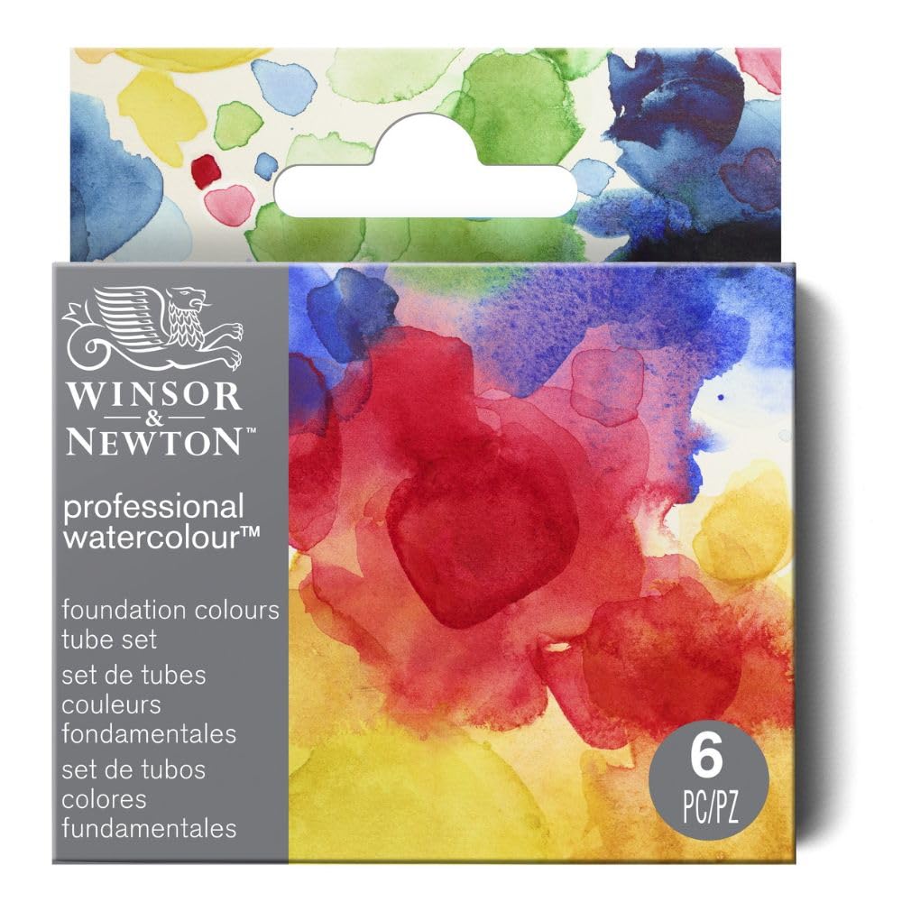 190833 Professional Watercolour Paint Set - 6 Colours (5 ml) Including Winsor Yellow, Ali…