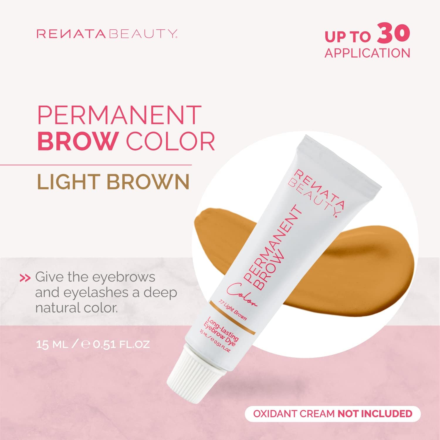Renata Beauty Eyebrow Dye, Premium Brow Tint, 15 ml Long-lasting Tint with 4 Week Results, Safe & Gentle - Image 3