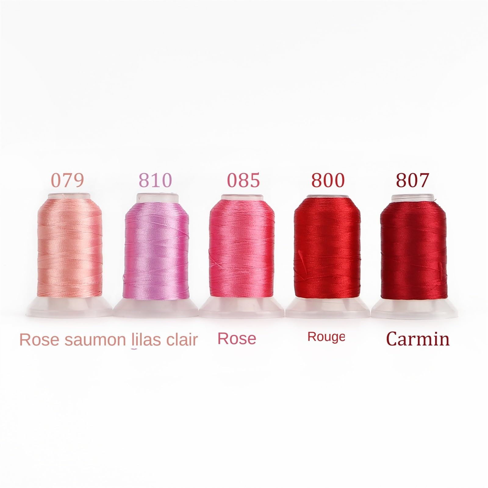 Stickgarn-Set, 40 WT Polyester, 500 m, 63 Farben für Näh- und Bastelprojekte und langlebiges Garn für alle Ihre Stickbedürfnisse