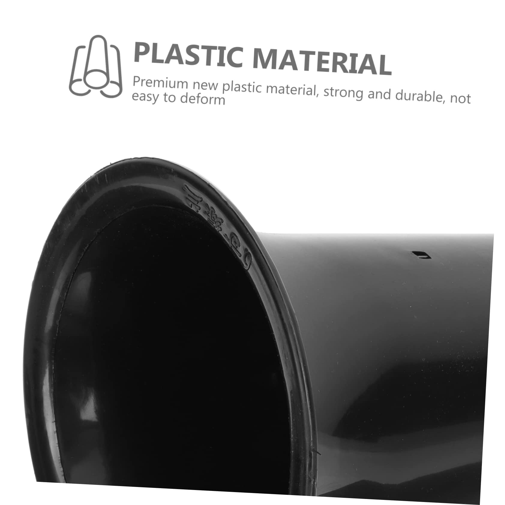 Kisangel 10 Pots pour Orchidées en Plastique Noir, Contrôle des Racines, Perméables et Pratiques, Design Simple et Surface Esthétique, Adaptés Jardin et Intérieur