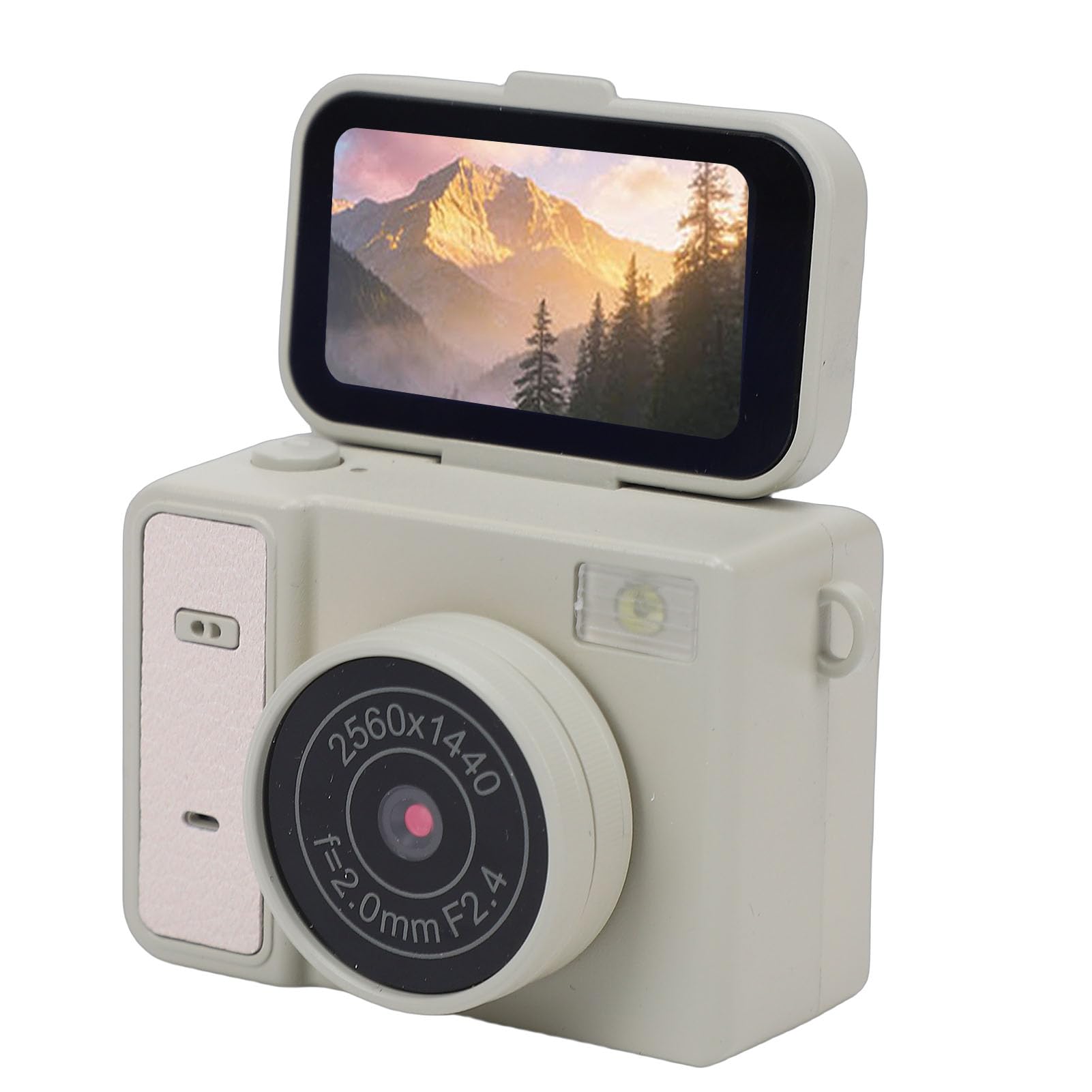 LICAEVEY 48MP Digital Camera, 2560x1440P CCD Selfie Camera, 1.47 Inch 180 Rotatable Flip Screen 180mAh Rechargeable Digital for Photography Daily Recording-image-42