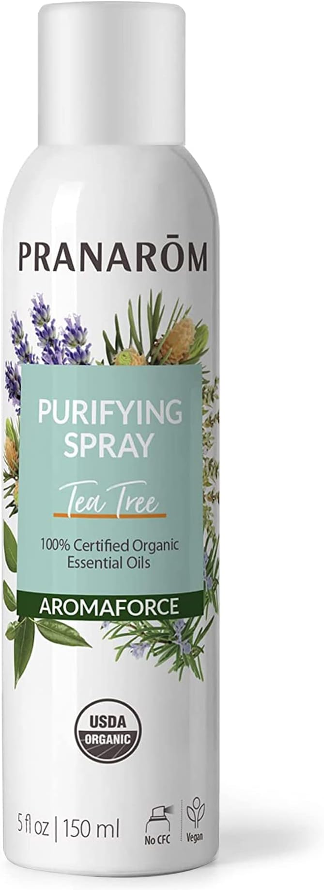 Pranarom - Aromaforce Tea Tree Purifying Spray - Essential Oil Cleansing Mist Spray with All Natural Organic Essential Oils for Aromatic Odor & Toxin Purification