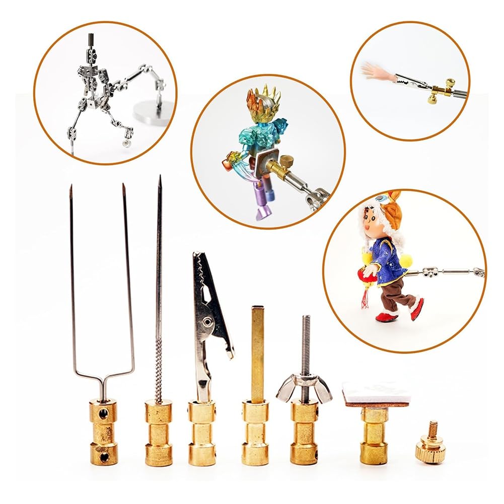 Studio Stop-Motion-Rig Arm DIY Armature Rigging Kit Character Movement Rig Arm 6 Verschiedene Anschlüsse, Nutzlast 100-180g