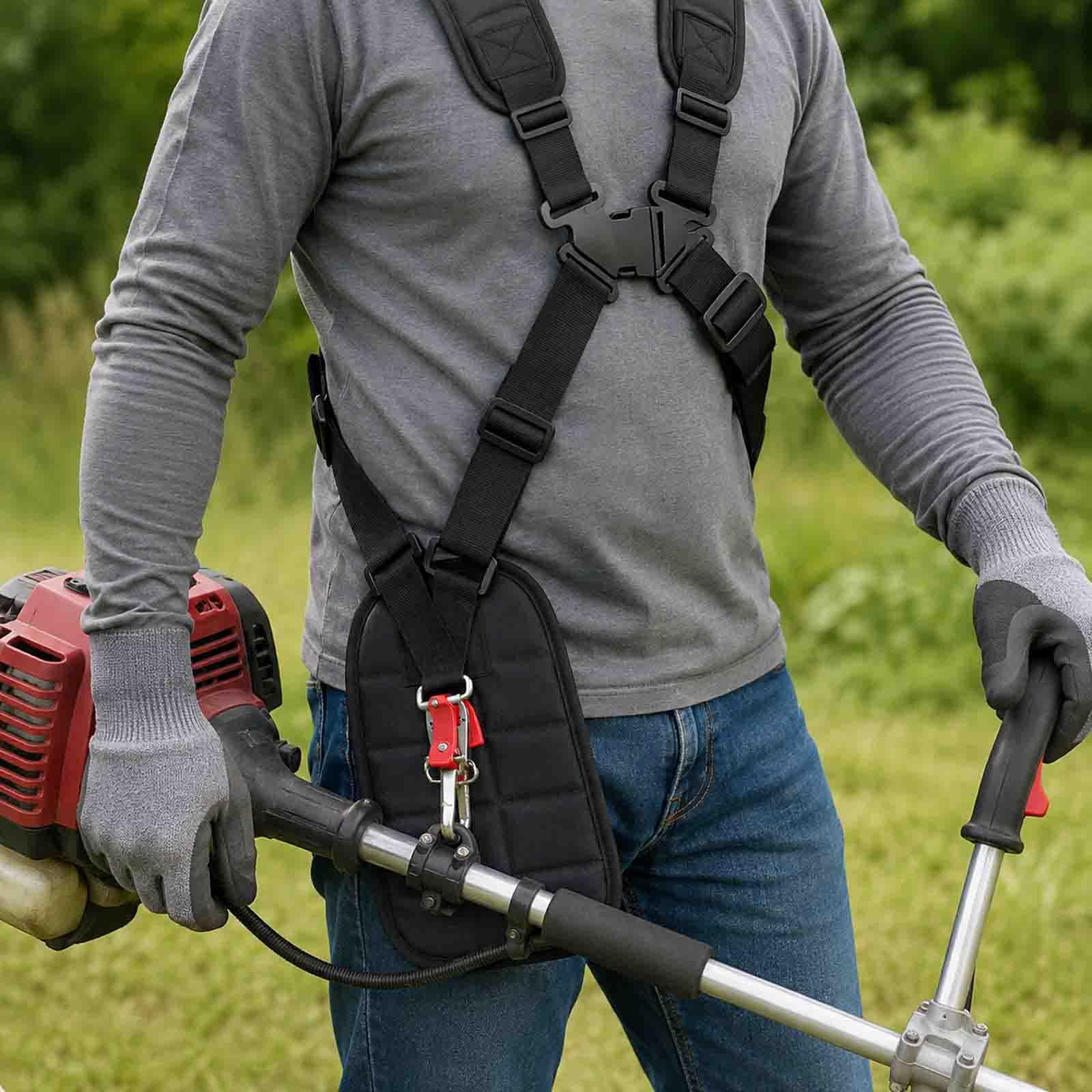 Harnais d'Épaule Double pour Débroussailleuse Alpina ABR 26 J, Sangles Rembourrées Réglables en Tissu Oxford, pour Entretien des Pelouses et Débroussaillage