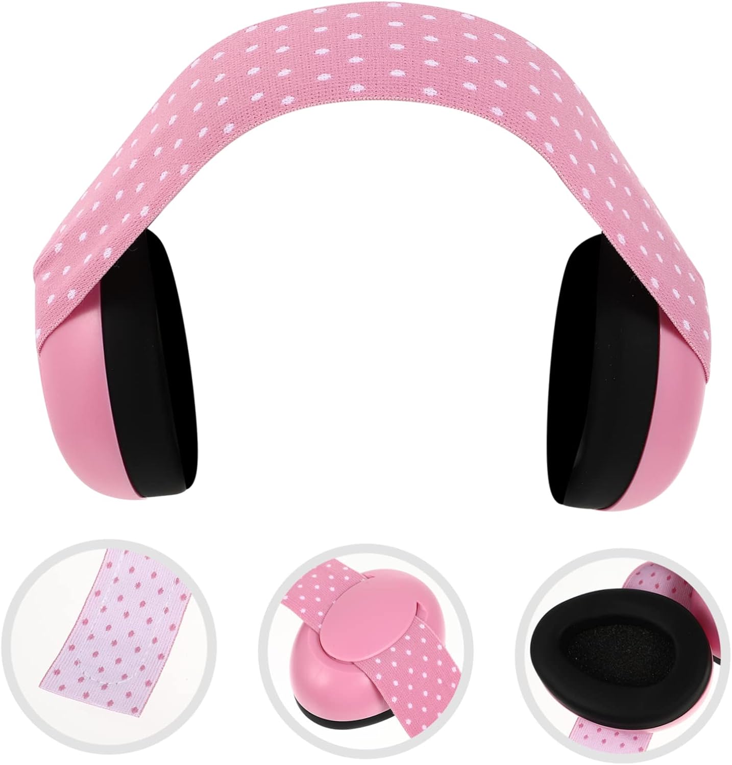 Adjustable Baby Ear Muffs for Newborns and Infants Noise Cancelling Protection Elastic Design for Travel and Outdoor Use