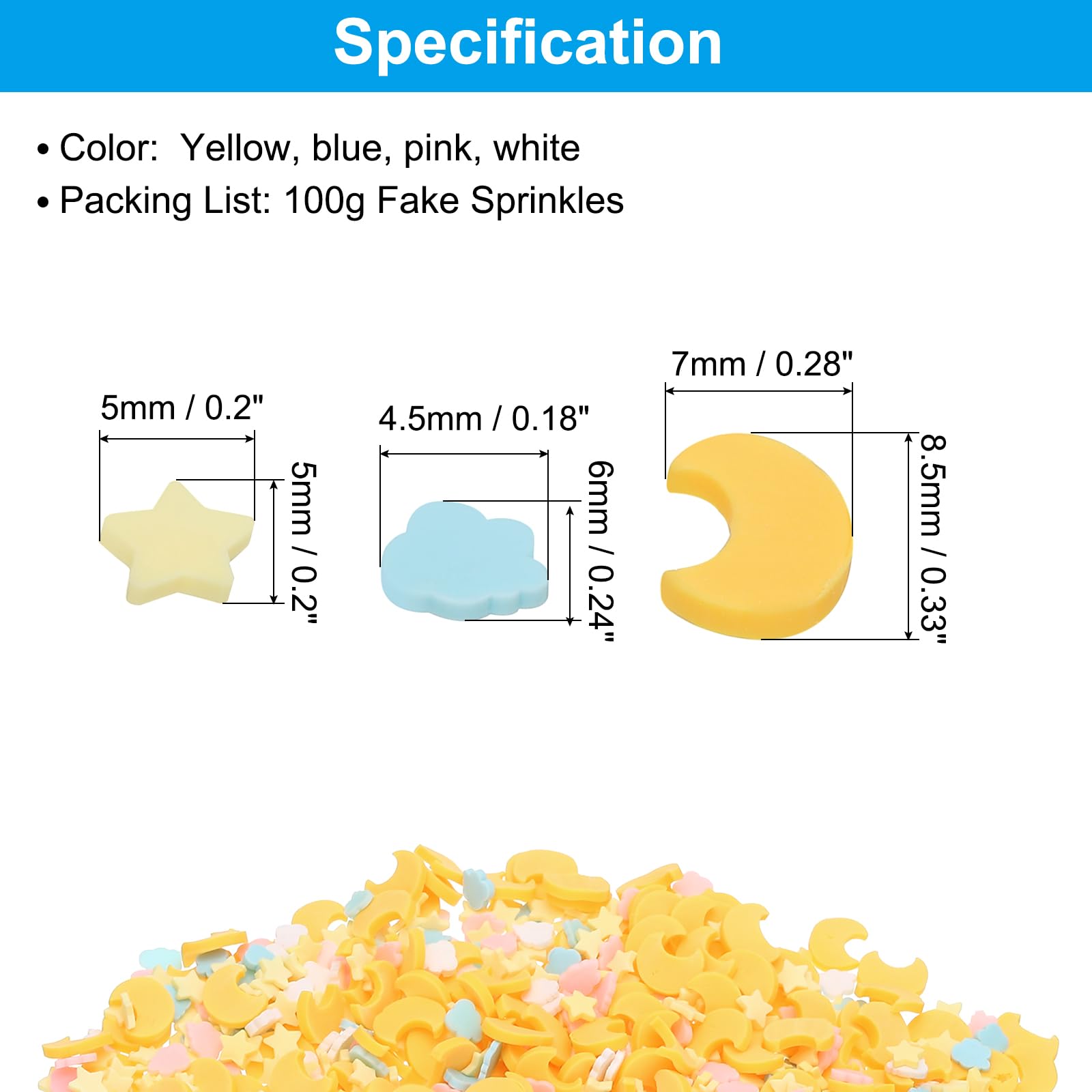 PATIKIL 100g Fake Sprinkles - Image 2