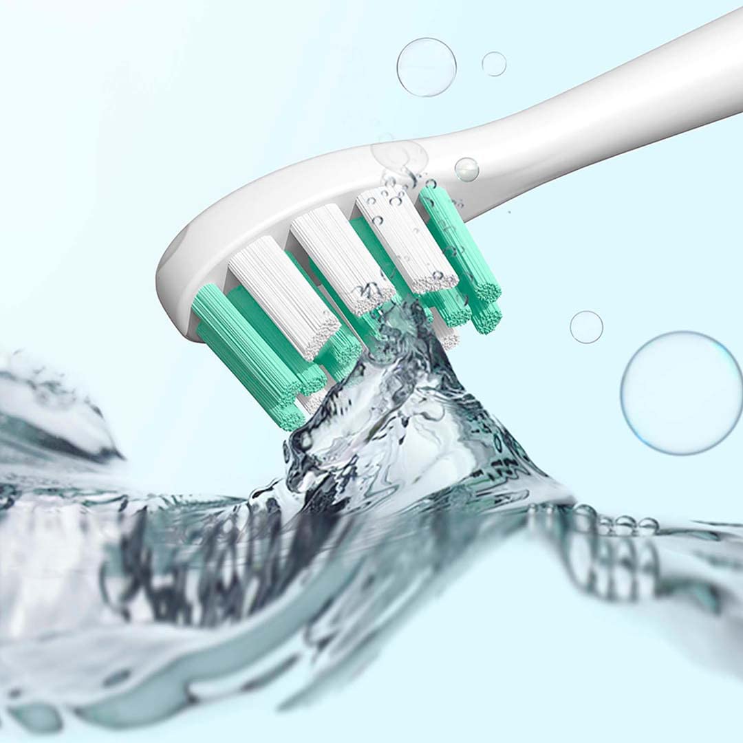 JIMMY T6 Brosse à dents électrique sonique IPX7, avec 4 modes d'utilisation, tête de rechange et fonction de soins de la peau avec tête spécifique pour le visage