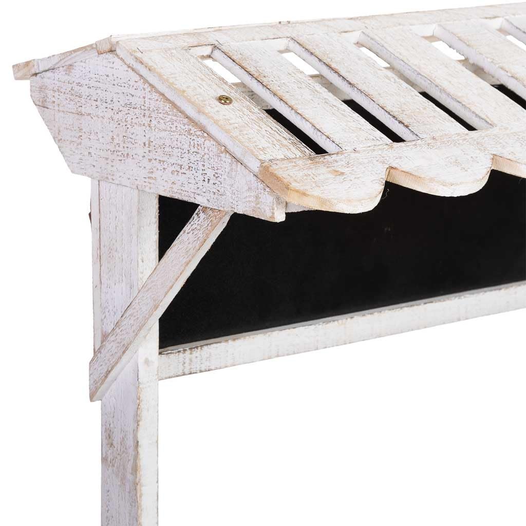 WANDERLUST DECO Carro expositor-estantería de madera 90x44x125h cm