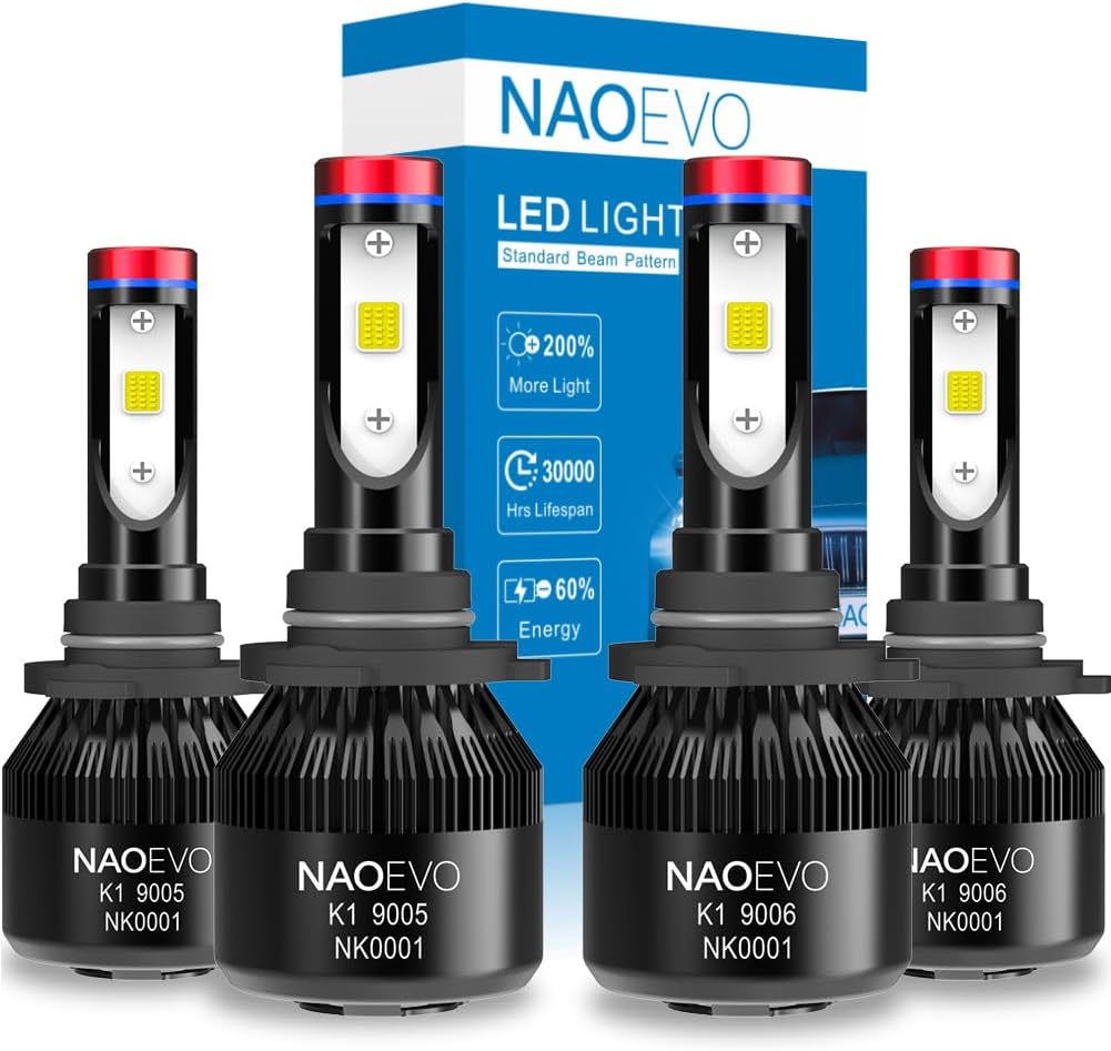 KIT DE CONVERSION d'ampoules phares DEL blanches super lumineuses 6000K