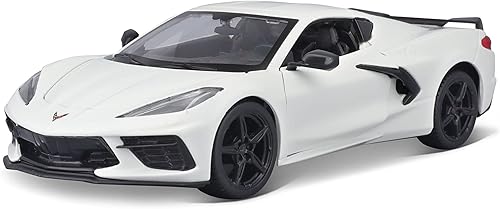 Maisto 1:24 Línea de montaje 2020 Chevrolet Corvette Stingray Coupe, Blanco