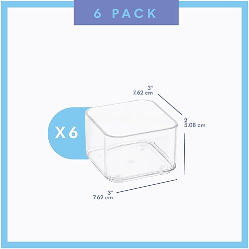 Miniatura 4 de primebox Organizadores de cajones de acrílico transparente de plástico. Baño, cocina, dormitorio, utensilios, cubos organizadores de oficina,