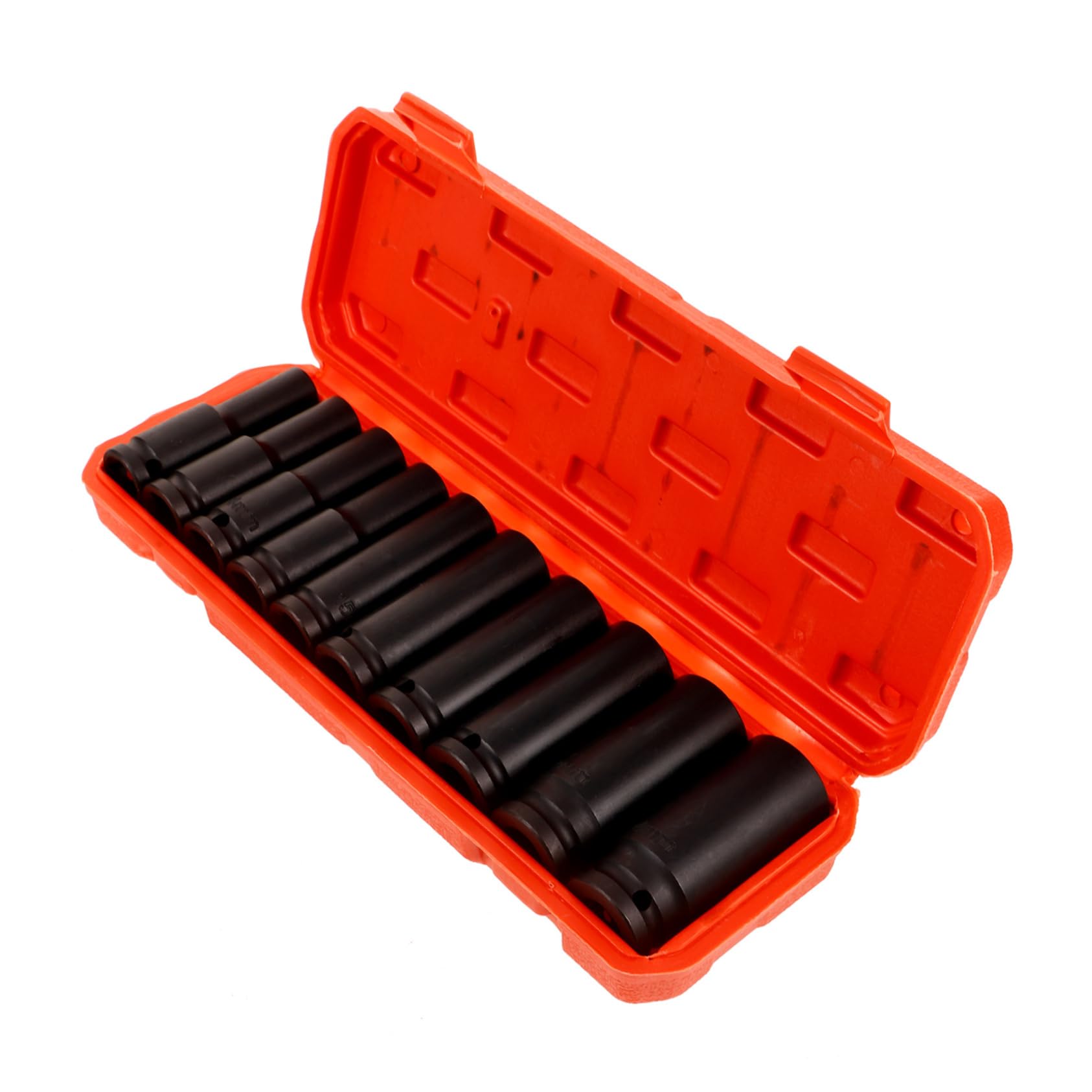 NUOBESTY 10 Pezzi Bussole Profonde per Riparazioni Auto Utensile da Meccanico con Custodia e Design Resistente