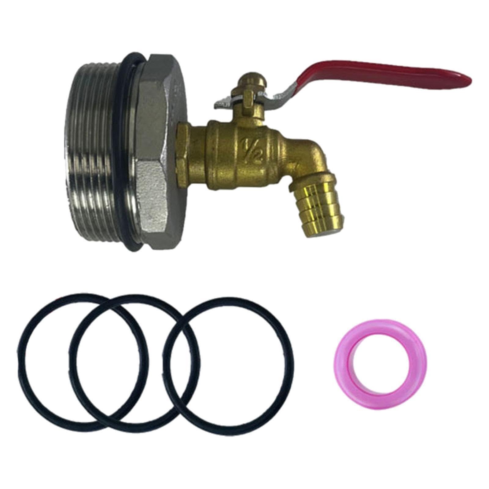 Zambuph Functional Drum Faucet 55 Gallon Barrel Spigot Best Gaskets No Leak Features for All Outdoor Enthusiasts Easy to Install Outdoor Bucket Container