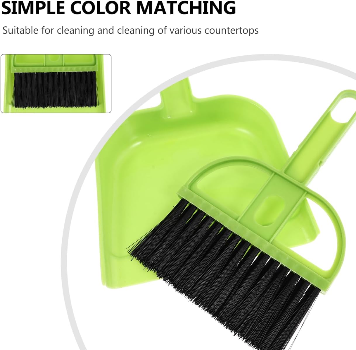 BESPORTBLE 12 Sets Mini Broom and Dustpan Set for Desktop Cleaning Small Brush and Dustpan Combo with Soft Bristles Portable Sweeping Tools for Home Office Keyboard and Countertops