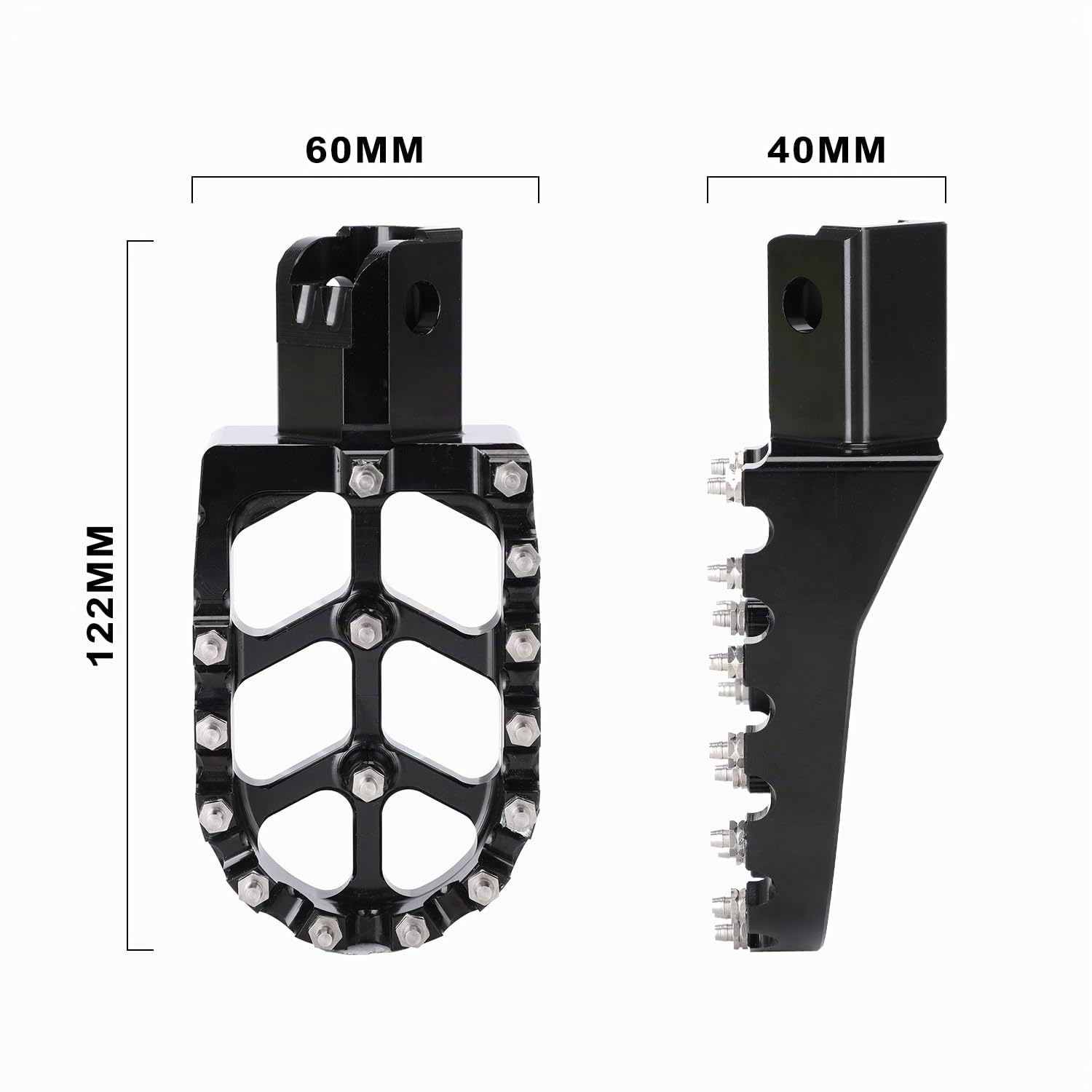 Repose-Pieds Moto CNC Aluminium Enduro pour Yamaha DT50R/SM 1998-2011 Bleu | Structure CNC en Aluminium, Usage Moto Cross, Usage Enduro, Compatible avec Yamaha DT50R/SM 1998-2011