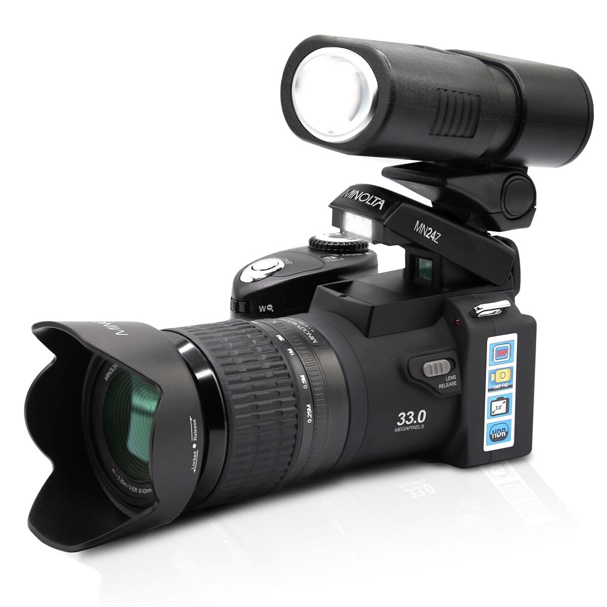 Amazon.com : Minolta MN24Z 33 MP / 1080p HD Digital Camera w