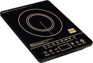 CELLO Blazing Prime Induction Cooktop Stove 2100 Watts Black | Crystal Glass Top Plate, Smart Touch Control, 7 Preset Menu, Smart Pause Function & Over Heat Protection, Easy to Clean | 1 Year Warranty