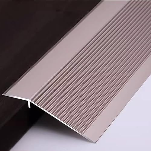 HCZION Tiras de transición de 36 pulgadas para puerta, tira de umbral de transición de piso, rampas de umbral de piso de aluminio, borde de piso de