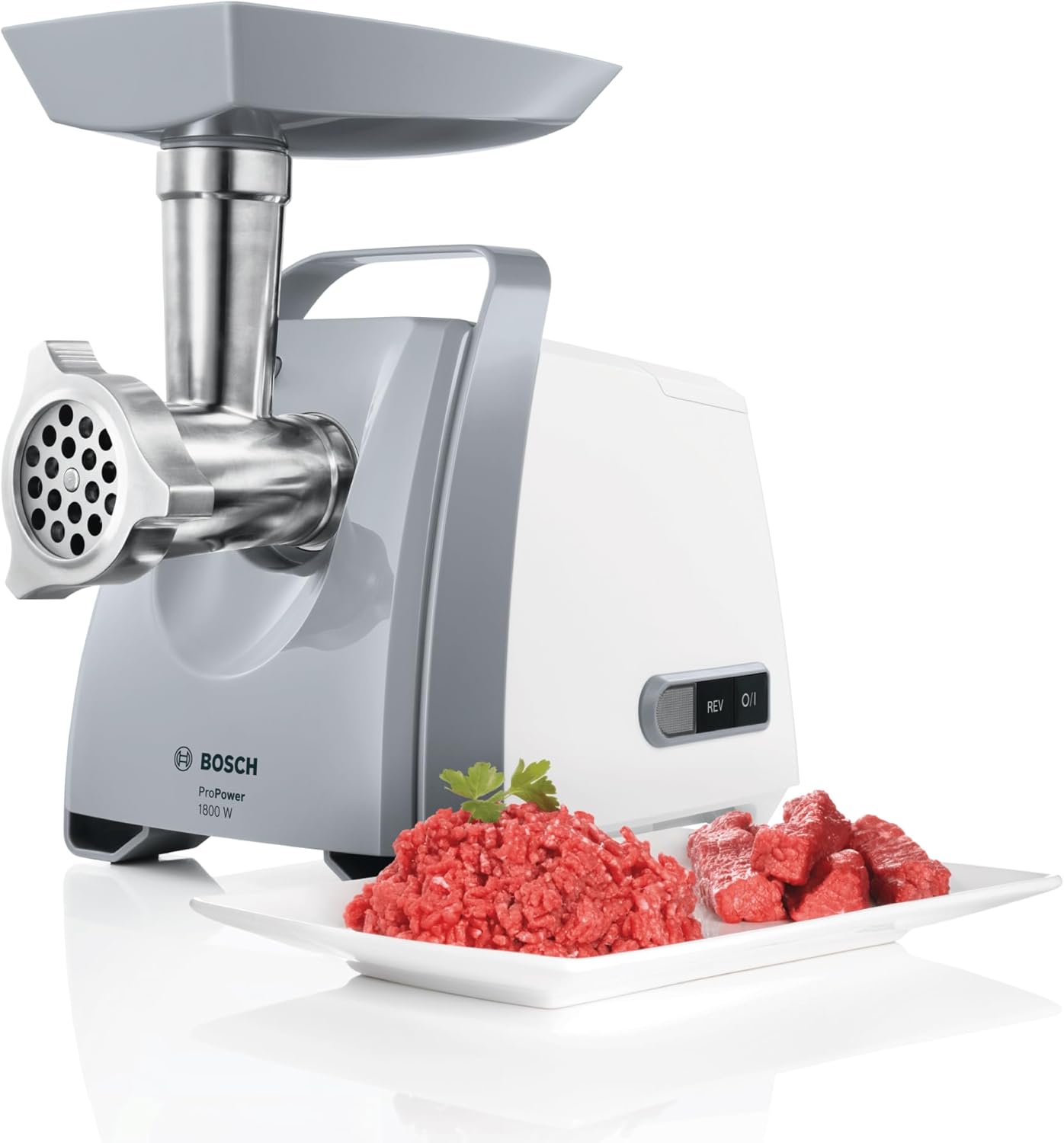 Bosch ProPower Meat Mincer, 1800 W Powerful Meat Grinder, German