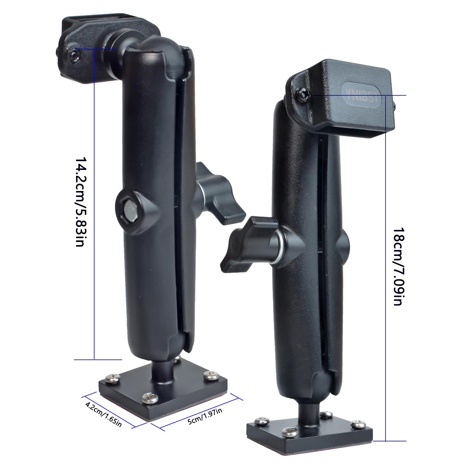 Soporte para Walkie-Talkie/Altavoz Micrófono, Porta Radio con Montaje para Coche/Camión/Oficina/Pared, Compatible con Motorola Kenwood Midland BaoFeng Quansheng