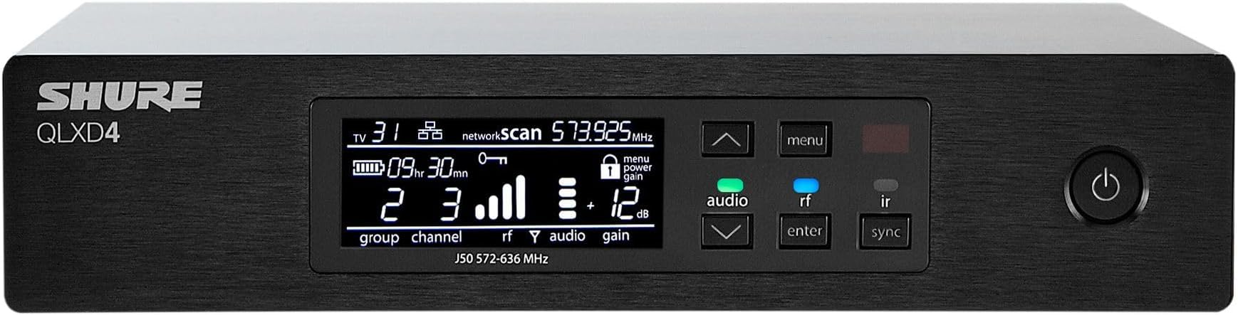 Shure QLXD4 Digital Wireless Receiver (Transmitter Sold Separately)