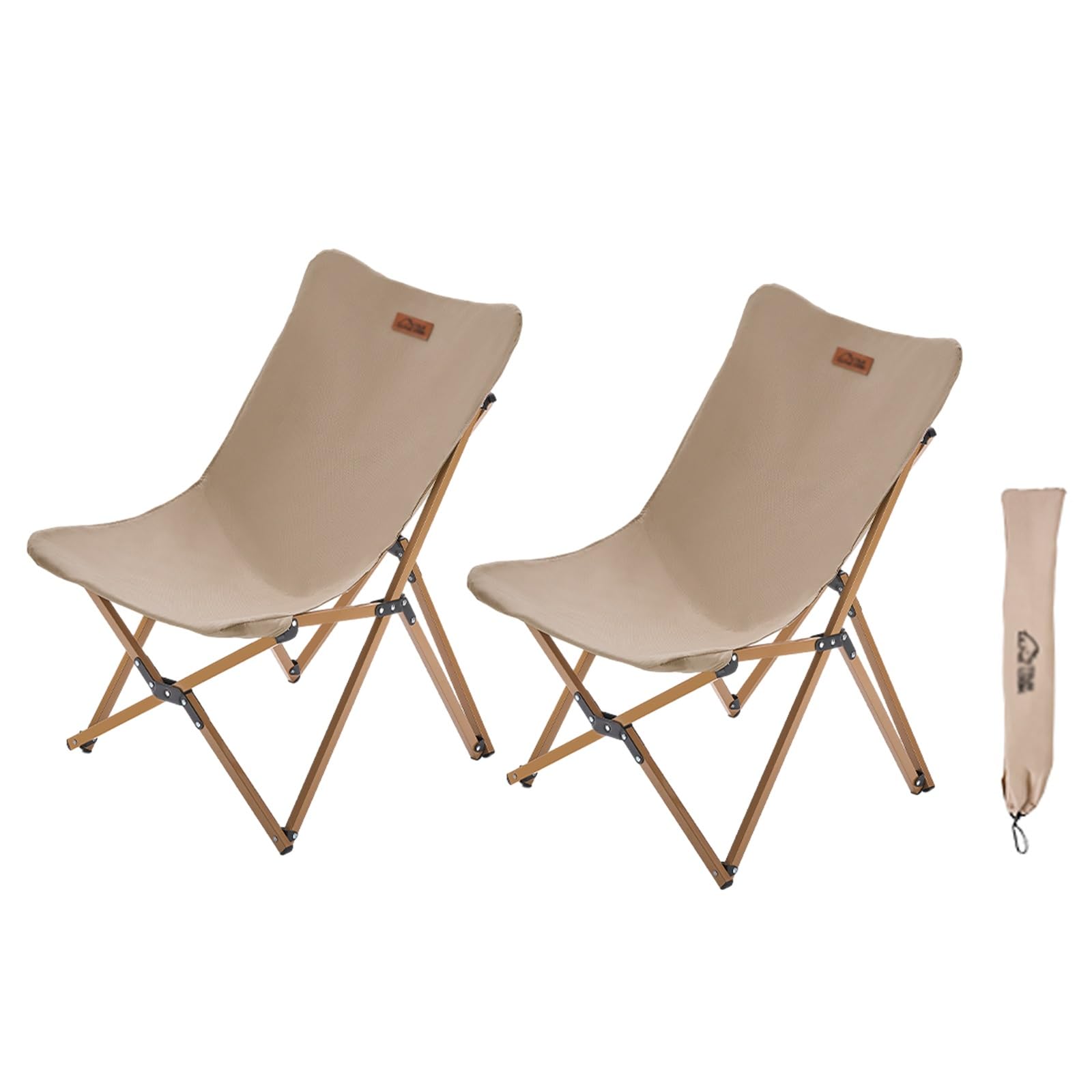 Chaise de camping compacte lot de 2 pour éviter le sol humide en camping