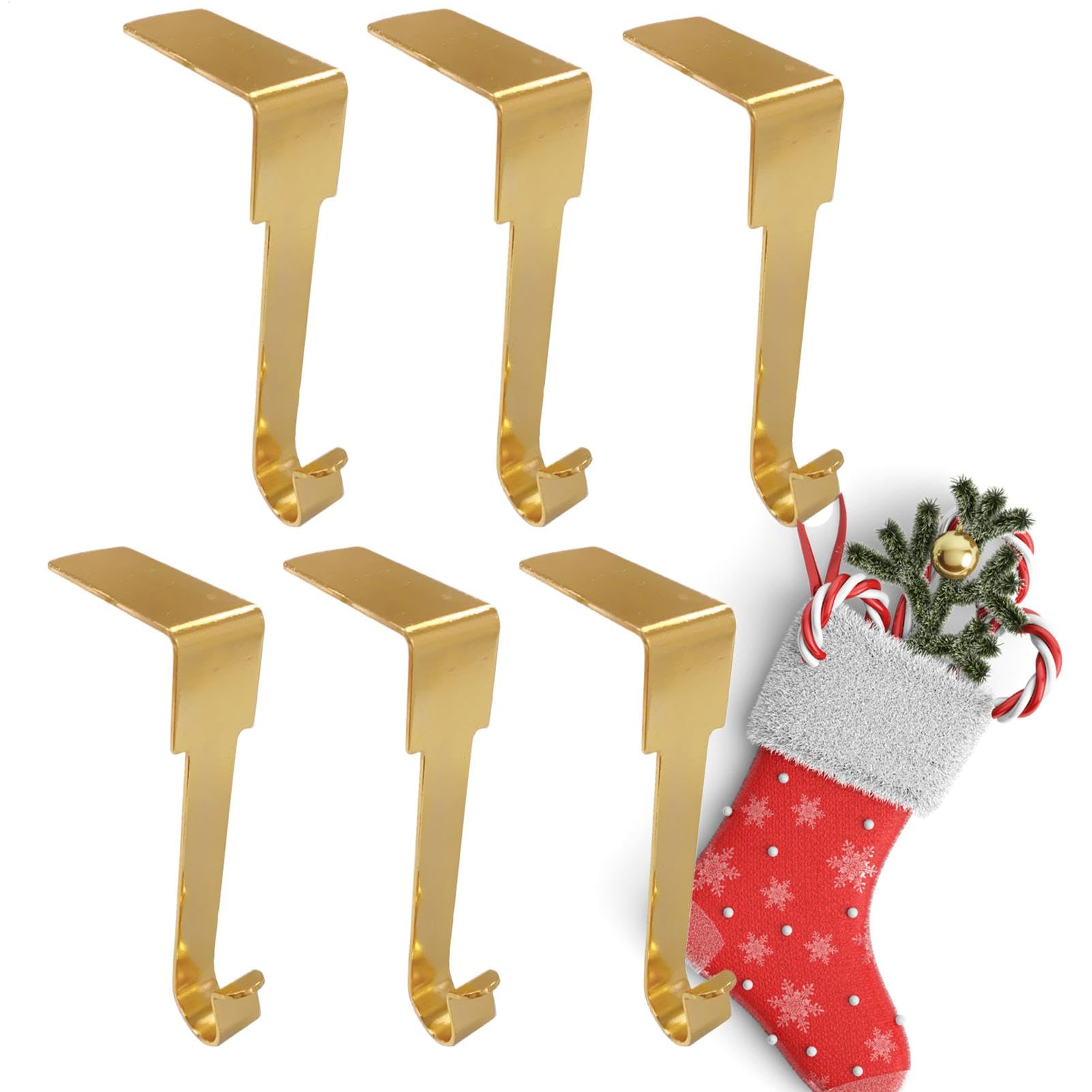 Cintres pour chaussettes de Noël robustes en métal pour décoration de table et maison