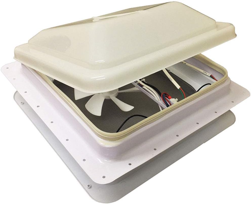 Caravan Roof Vent Sky light With 12v Fan And LED Light