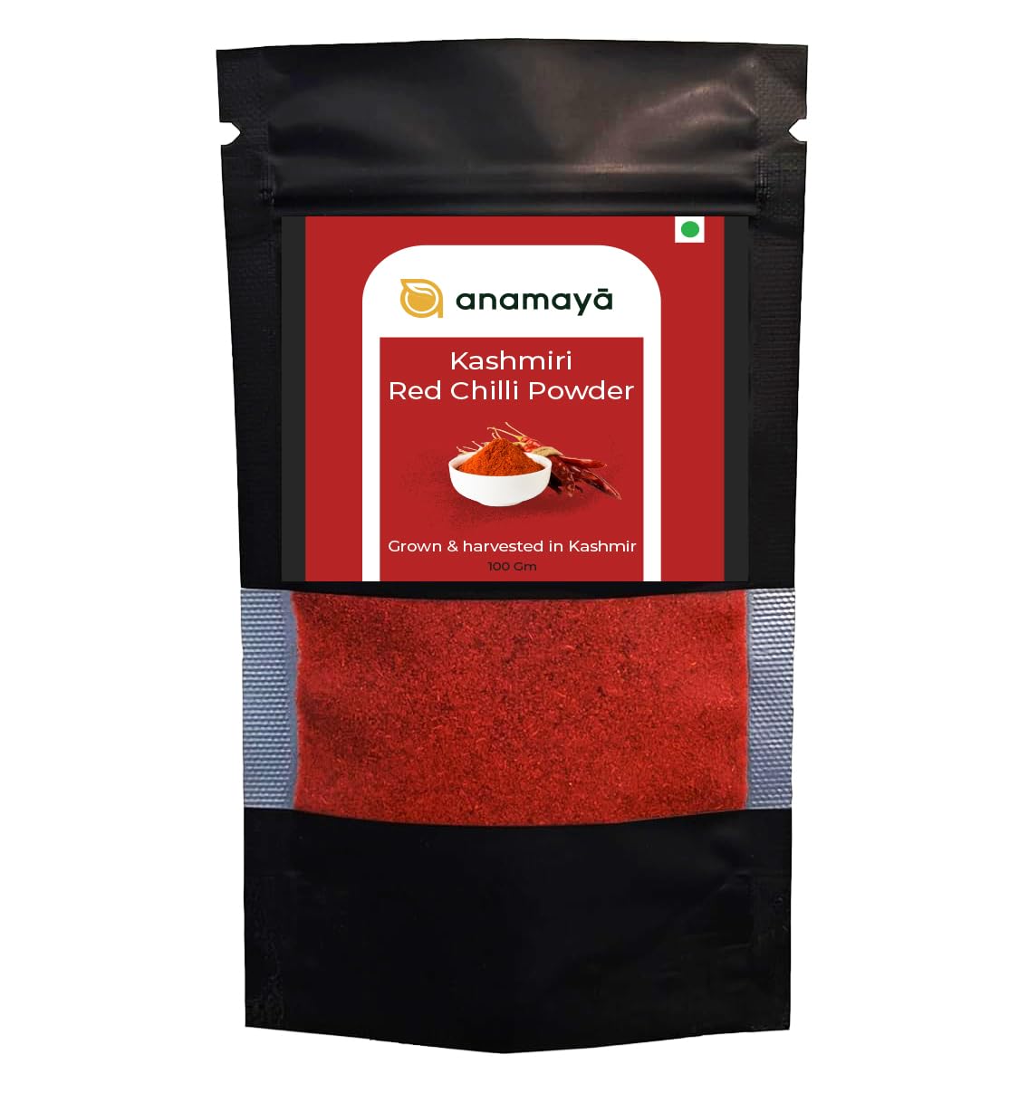 Anamaya Kashmiri Lal Mirch Powder | Sourced from Pulwama Kashmir | Authentic Kashmiri chili powder with mild hear and vibrant color | Pure and Natural (100 gms, Kashmiri chilli powder) (B0CD7T979N) Amazon Price History, Amazon Price Tracker