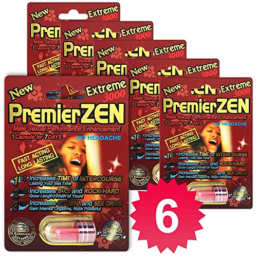 (6-Packs) PremierZen Extreme 3000mg Male Enhancement Pill - Fast US Shipping