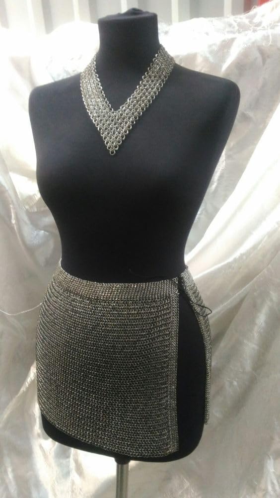 Chainmail Costume Top for Women.-MFC (8, Adult)
