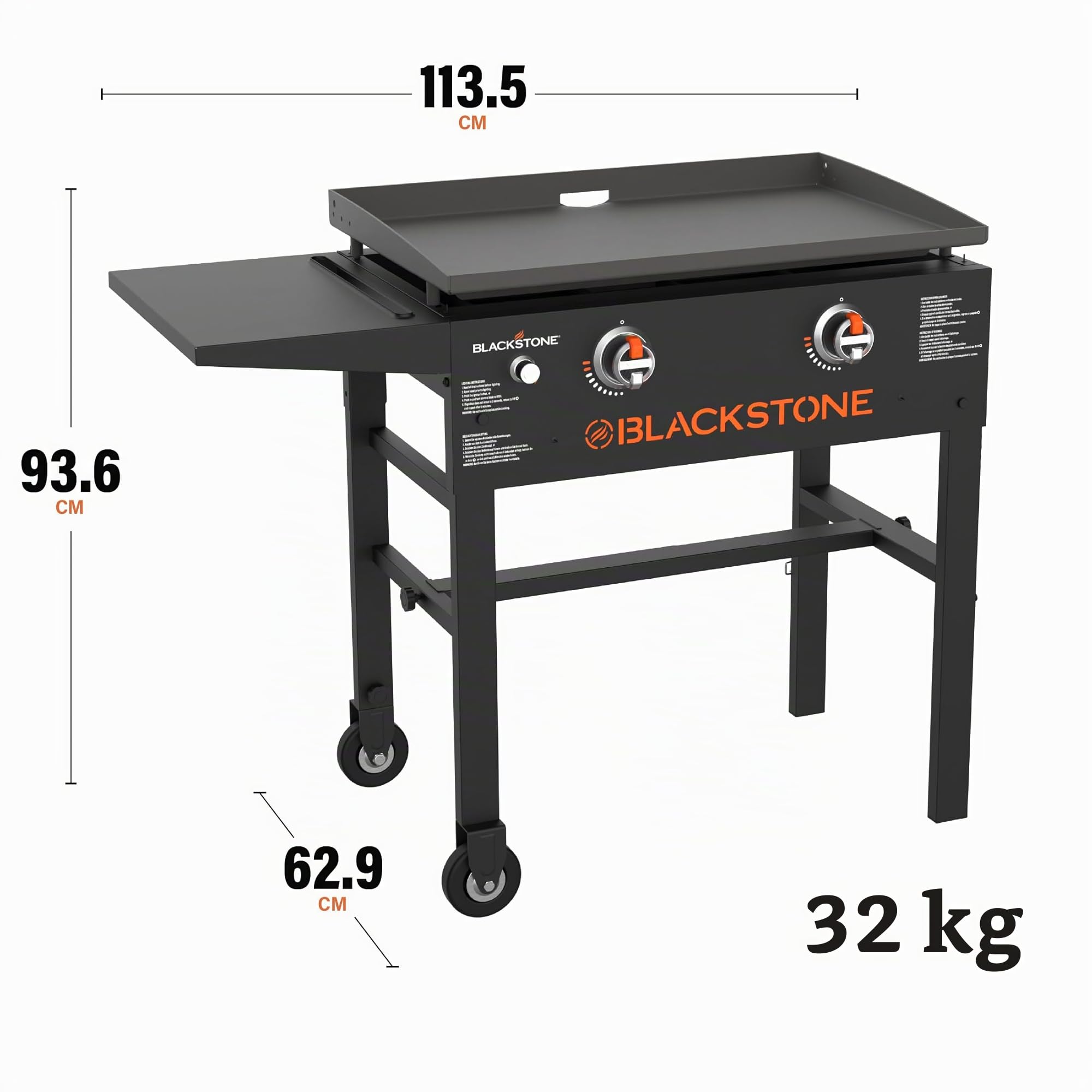 Blackstone 28″ Griddle Tischgrill mit 2 Brennern
