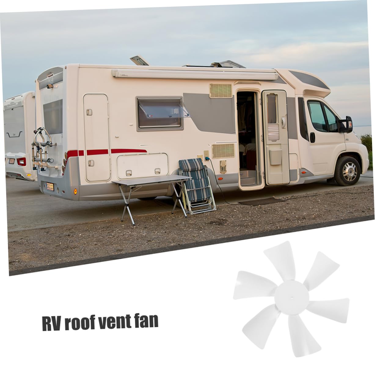 2Pezzi Ricambio per Ventilatore Rv Leggere e Resistente per Camper Facili da Installare e Compatibili Maggior dei Ventilatori Rv