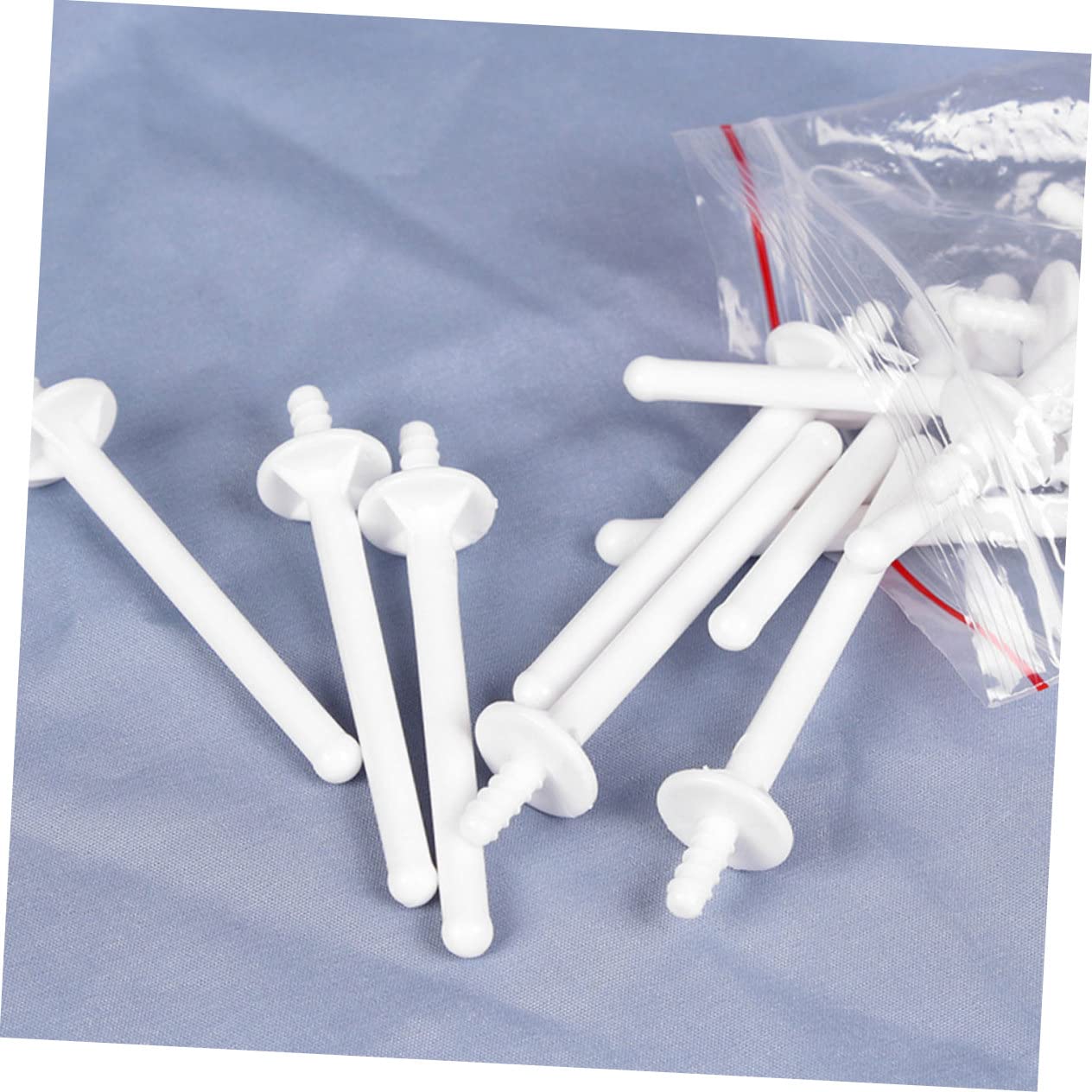 Beatifufu Men's Nose Wax Sticks 60pcs Disposable Plastic Wax Wand No Burrs for Brow Waxing