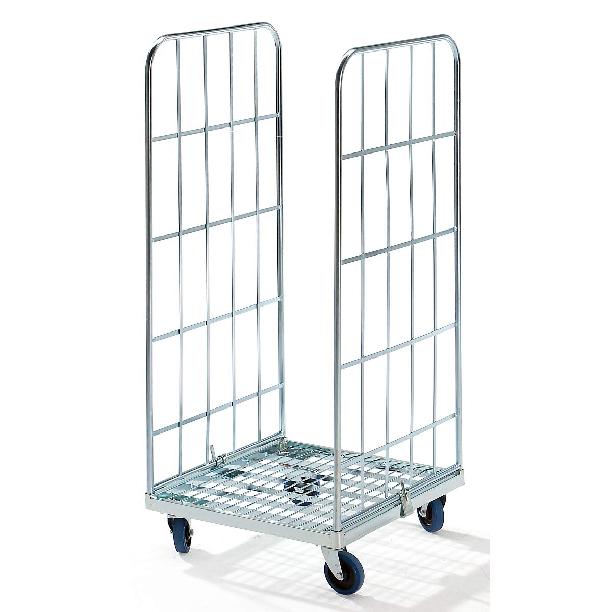 Roll-conteneur MODULAIRE - socle roulant en acier - grillagé sur 2 côtés - Conteneur Conteneur de transport Conteneurs Conteneurs de transport Roll-conteneur Roll-conteneurs