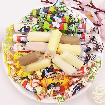 White Rabbit Toffee Childhood Tastes Toffee Small Gifts Snacks China Specialties White Rabbit Creamy Candy Toffee 17.7 Oz(500 Gram) (12 Flavors Mix 17.7 Oz (Pack of 1))