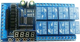 Eletechsup DC 12V 8 Channel Pro Mini PLC Board Relay Shield Module for Arduino Multifunction Delay Timer Switch Board (8ch Relay Board)