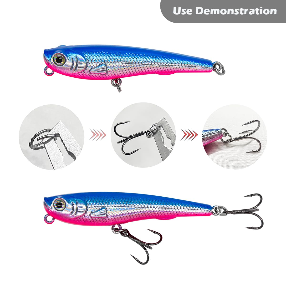 INFISHCEO Fishing Treble Hooks Kit, 200pcs Mixed Sizes 2, 4, 6, 8, 10, High Carbon Steel, 3X Strong, Sharp, Round Bend, Saltwater & Freshwater : Sports & Outdoors