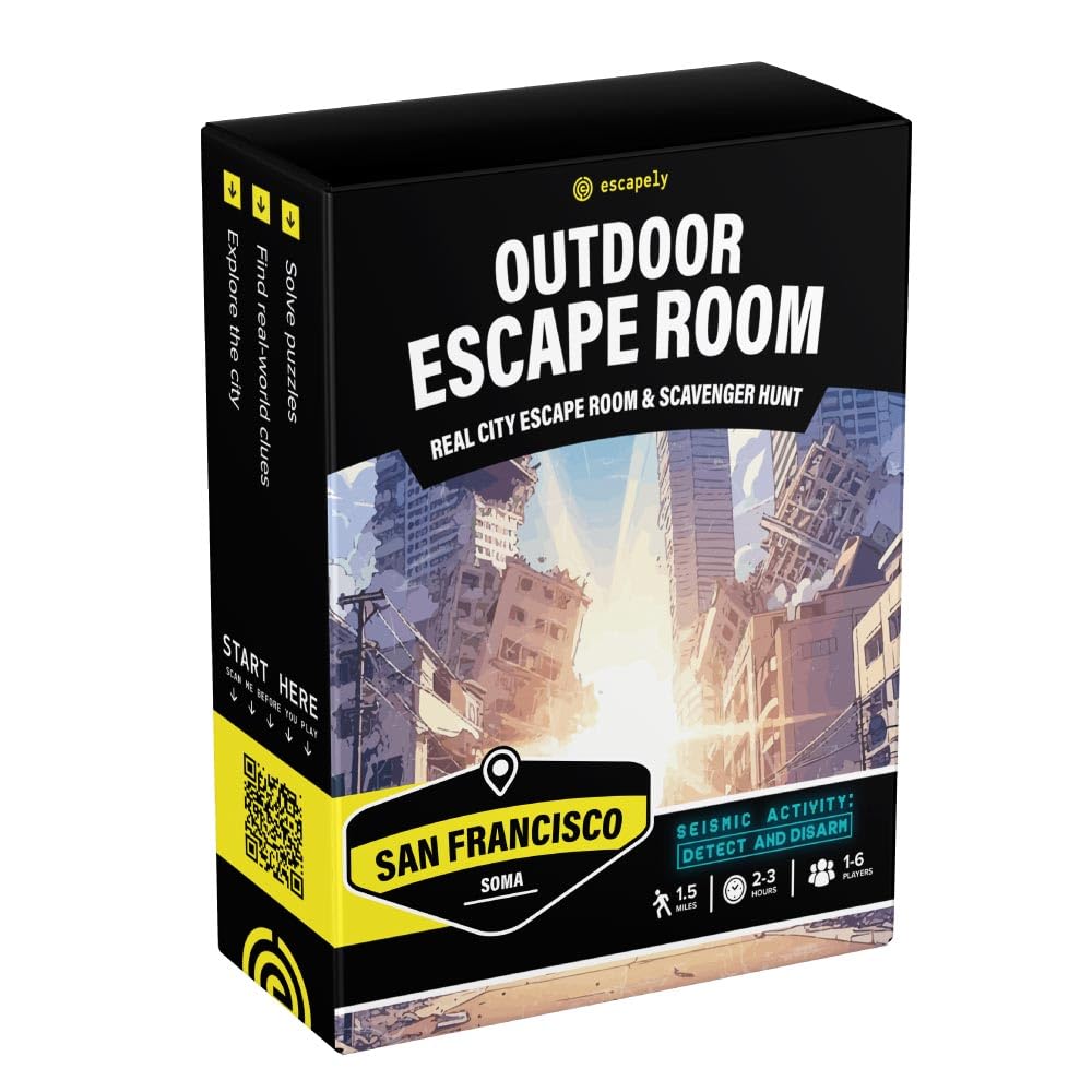 Photo 1 of San Francisco Outdoor Escape Room | SOMA Scavenger Hunt | Gifts for Adults & Families | 1-6 Players, 2-3 Hours, 2 Miles Walking Distance