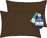 Vista 86 de Royale Linens Paquete de 2 fundas de almohada tamaño Queen de 20 x 30 pulgadas, microfibra cepillada de 1800, fundas de almohada de cama