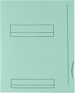 50 Rückenlehnenunterlage, Oxford HV, 2 Klappen, A4, Kraftpapier, Pastellgrün
