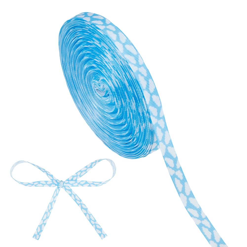 Ruban nuages bleus 10mm OLYCRAFT pour emballage cadeaux et décors de fête