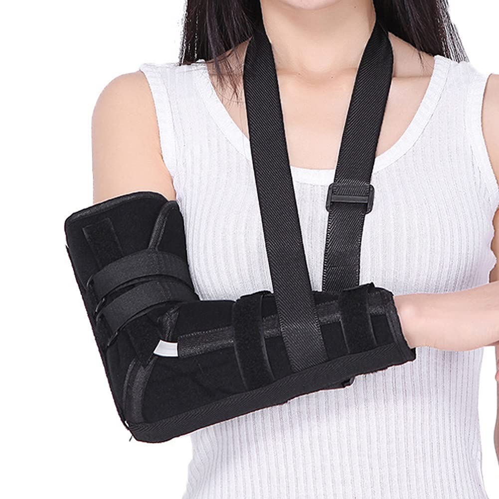 Cabestrillo para Brazo Ajustable Transpirable Hombro Brace Inmovilizador Médico Unisex Rotador Manguito Codo Soporte para dislocación Fractura Esguinces Roto Huesos fracturados Hombres Mujeres (Color