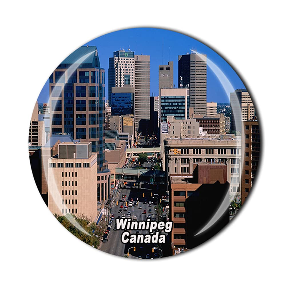 Winnipeg Manitoba Canada Fridge Magnet Travel Souvenir Gift Crystal Magnetic Sticker Collection