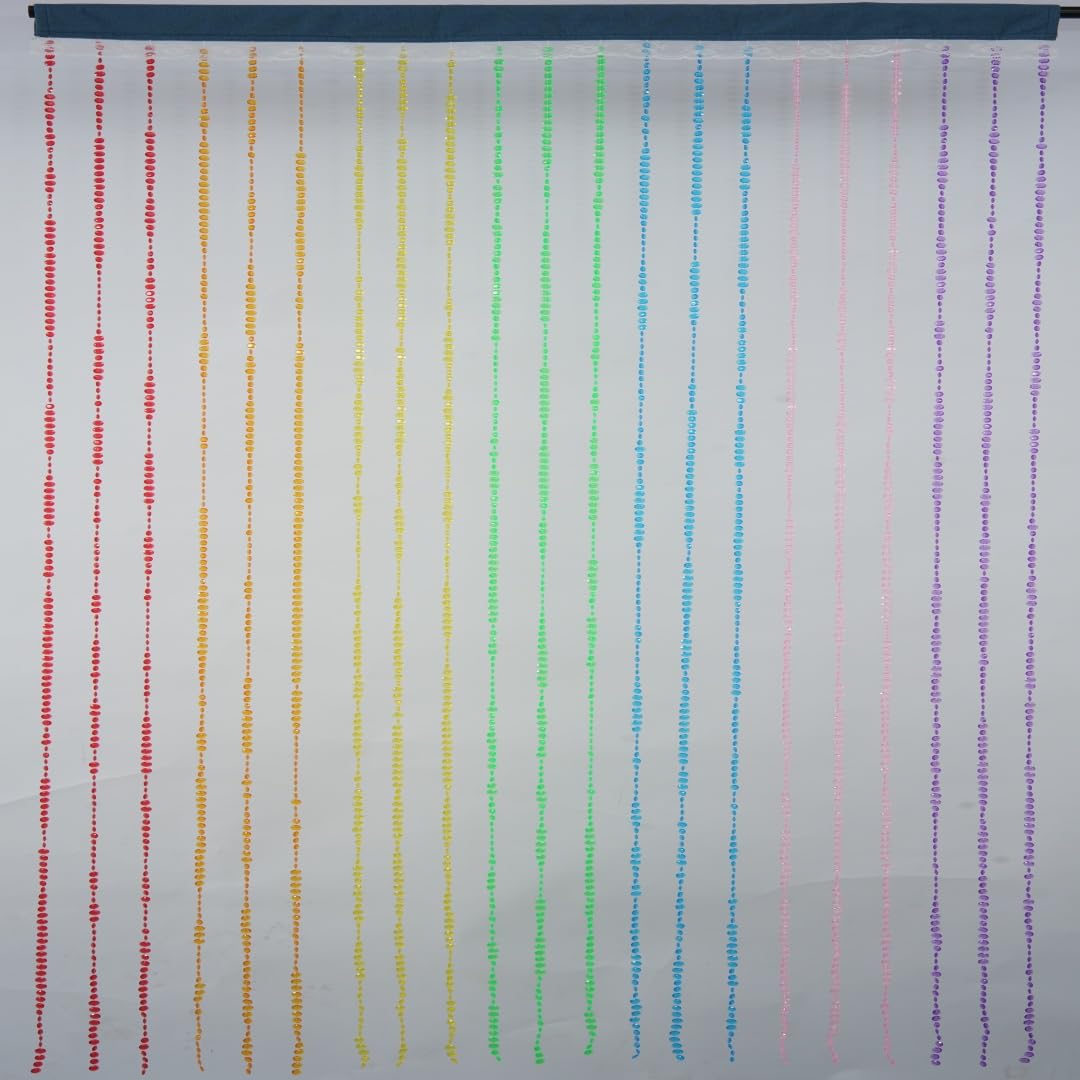 YaoYue Crystal Beaded Curtain Door Curtains Room Divider Hanging Diamond Acrylic Beads for Doorway Hippie Closet Bedroom Wall Window Backdrop Decor (35.5×79in/90×200cm, Crystal): Rainbow 35.5"W x 79"L (Pack of 1)