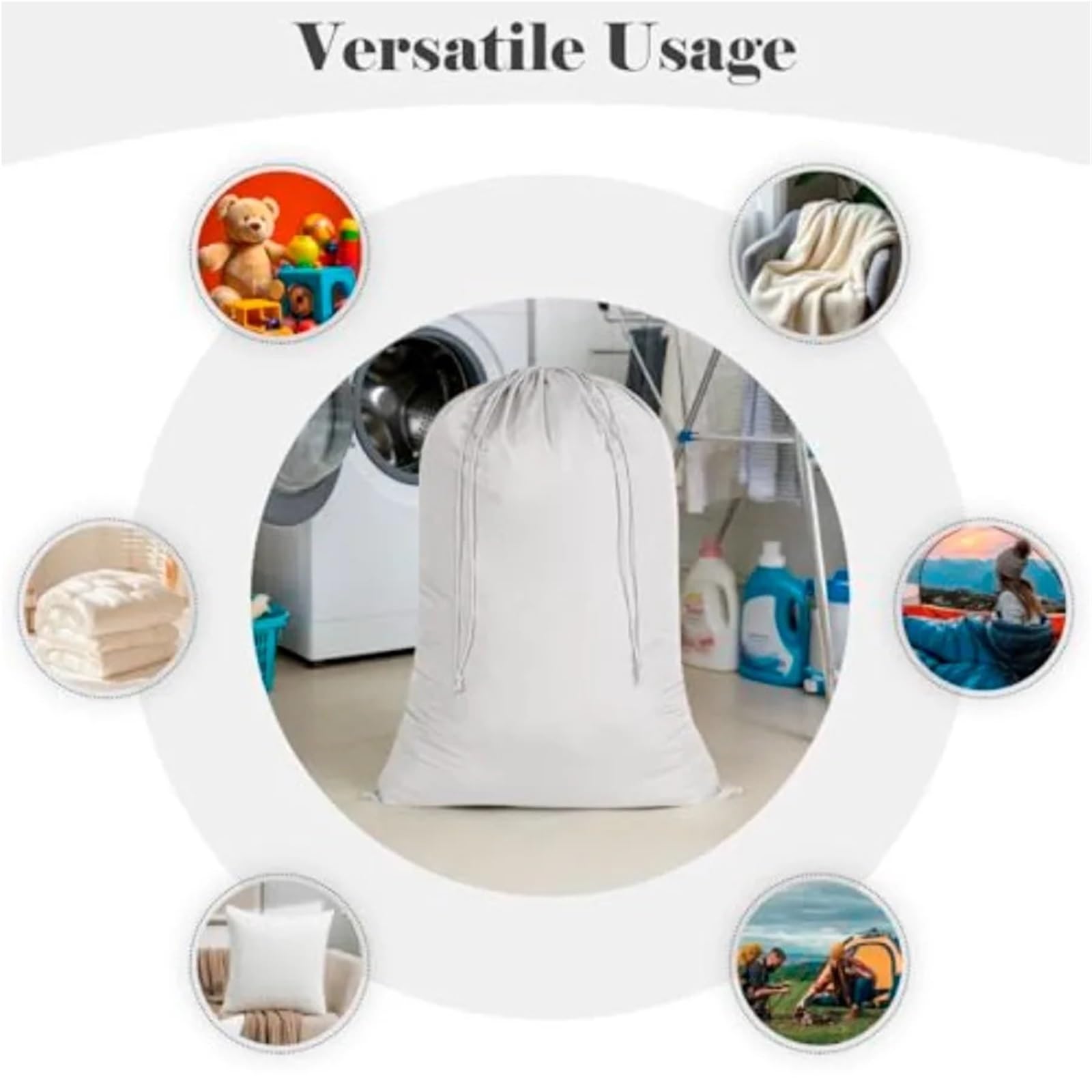 Wäschesäcke, extra groß, robust Für Zuhause, Reisen, Camping