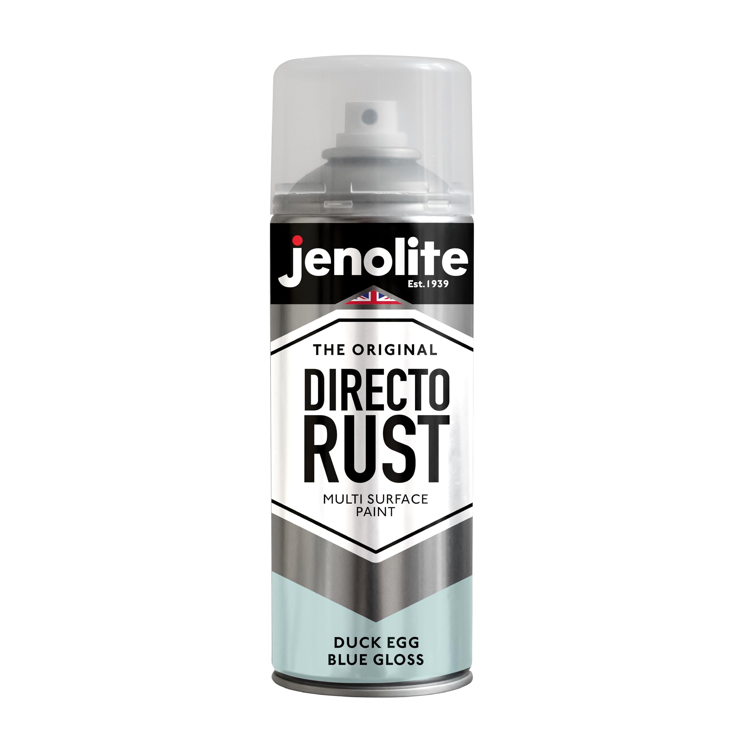 JENOLITE Directorust Vernice Satinata | NERO | Vernice spray multisuperficie | Per l'uso su aperture in legno, metallo, plaspa, ceramiche e arrugginite | 3 x 400 ml (RAL 9005