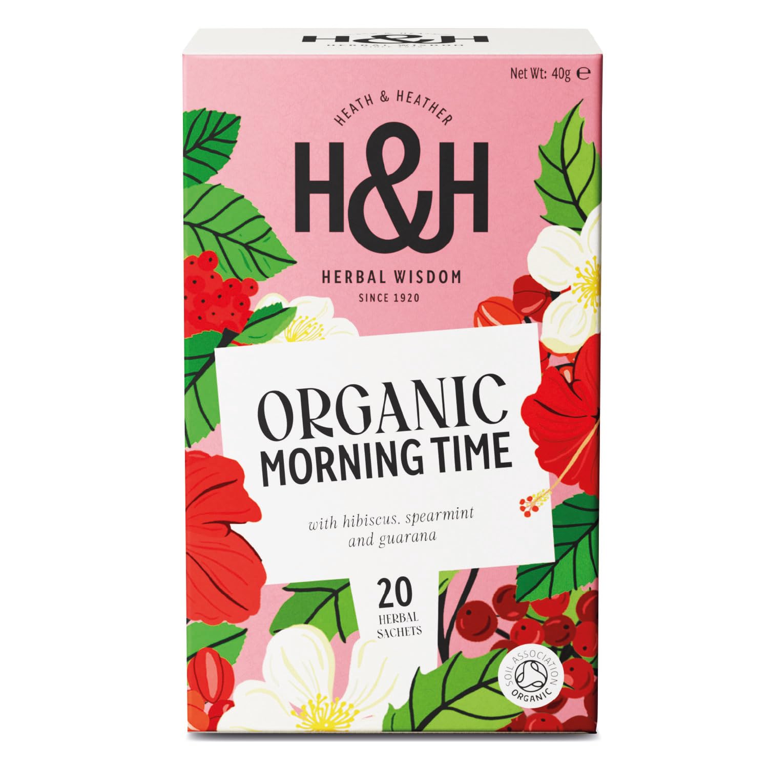 Heath And Heather Organic Morning Time 20 Bags - 4 Pack