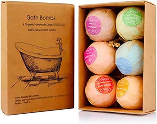 Luxury Bath Bomb Gift Set – 6 Aromatic Fizzing Treats