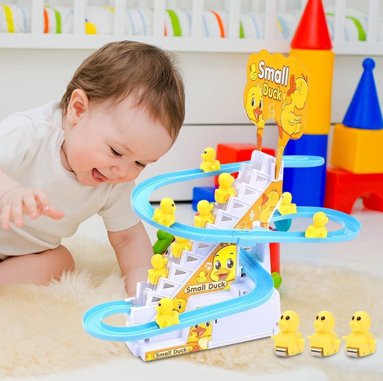 See full amazon price history chart for MUREN® Small Ducks Climbing Toys, Ducks Chasing Race Track Game Set with 3 Duck LED Flashing Lights & Music Button, Toy for Toddlers and Kids 3+ Years-Multicolor MUREN® Small Ducks Climbing Toys, Ducks Chasing Race Track Game Set with 3 Duck LED Flashing Lights & Music Button, Toy for Toddlers and Kids 3+ Years-Multicolor (B0BTVQ9YNR) Amazon Price History, Amazon Price Tracker